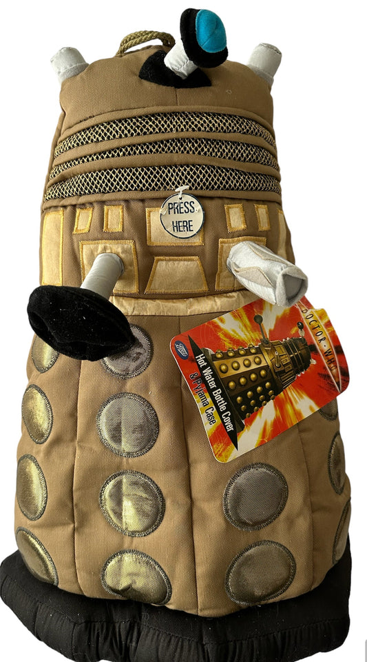 Vintage 2005 Doctor Who Talking Dalek Hot Water Bottle Cover And Pyjama Case - Brand New Factory Sealed Shop Stock Room Find