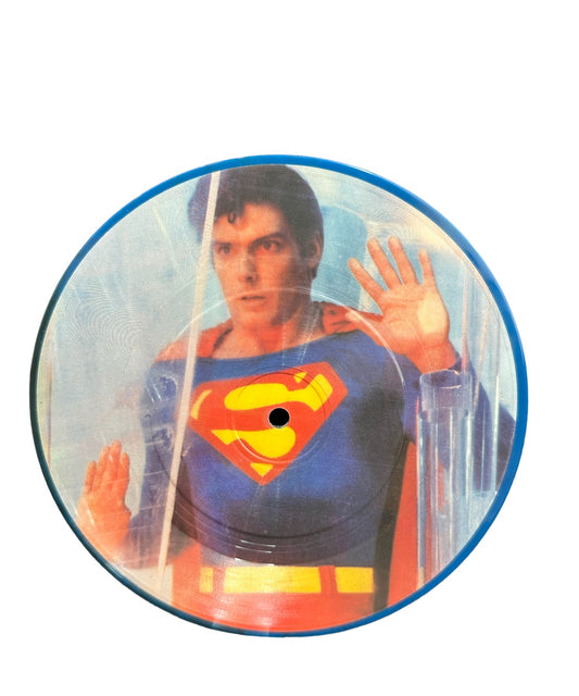 Vintage 1981 Superman II The Movie 7" Vinyl Record Picture Disc - Main Title Theme
