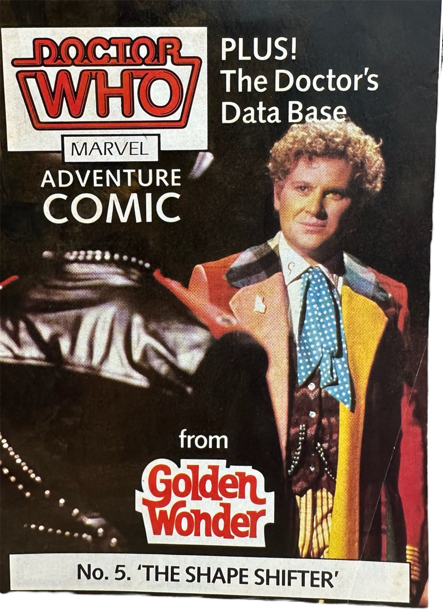 Vintage 1986 Doctor Dr Who Marvels Adventure Comic From Golden Wonder Number 5 - The Shape Shifter - Former Shop Stock
