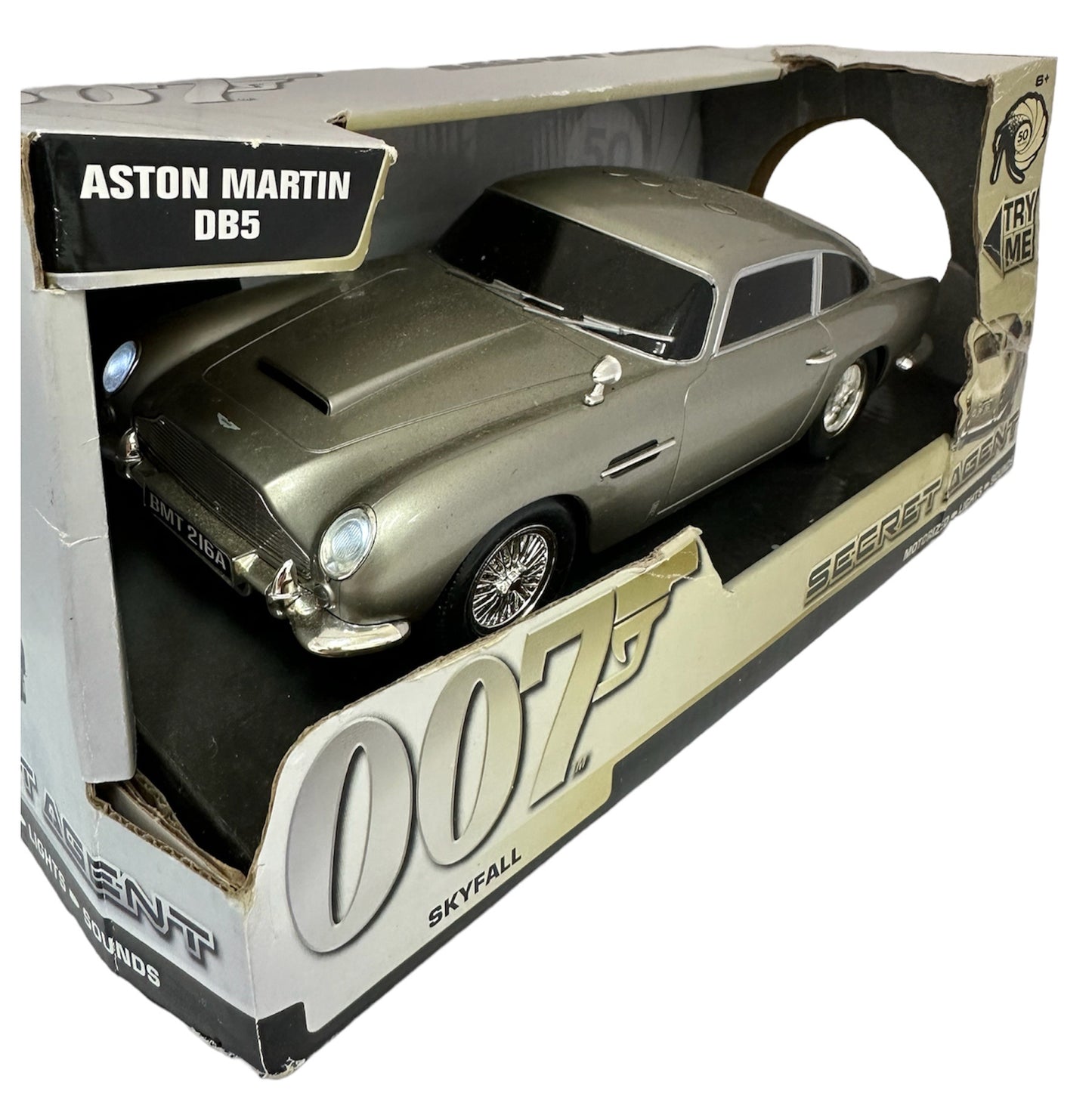 Vintage Toy State 2012 James Bond 007 50th Anniversary - Skyfall Electronic Aston Martin DB5 Motorized With Lights & Sounds - Shop Stock Room Find.