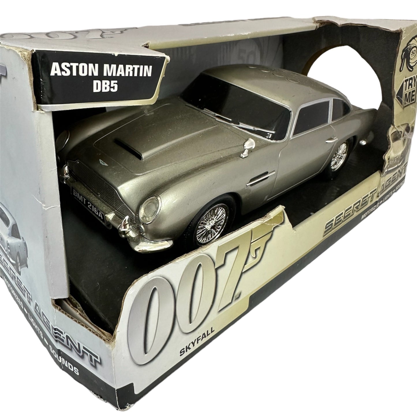 Vintage Toy State 2012 James Bond 007 50th Anniversary - Skyfall Electronic Aston Martin DB5 Motorized With Lights & Sounds - Shop Stock Room Find.