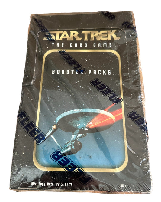 Vintage Skybox/Fleer 1996 Star Trek The Original Series - The Card Game Booster Packs - Sealed Box With 36 Packs - Brand New Factory Sealed Shop Stock Room Find