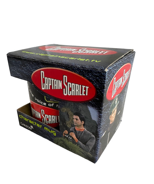 Vintage 2001 Gerry Andersons Captain Scarlet & The Mysterons Captain Black Character Mug By Vivid Imaginations - Brand New Shop Stock Room Find