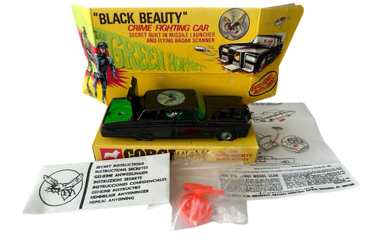 Vintage Corgis 1966 The Green Hornet Black Beauty Crime Fighting Car Diecast Model No. 268 - Fantastic Condition With Display Plinth And Box