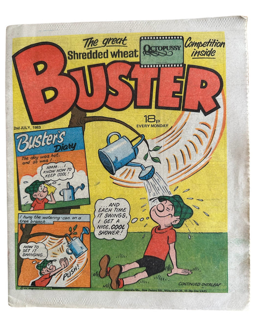 Vintage Buster Weekly Boys And Girls Comic from 2nd July 1983 - Former Shop Stock