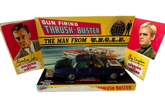 Vintage Corgis 1966 The Man From Uncle Thrush Buster Oldmobile Super 88 Diecast Replica Vehicle With The Waverly Ring