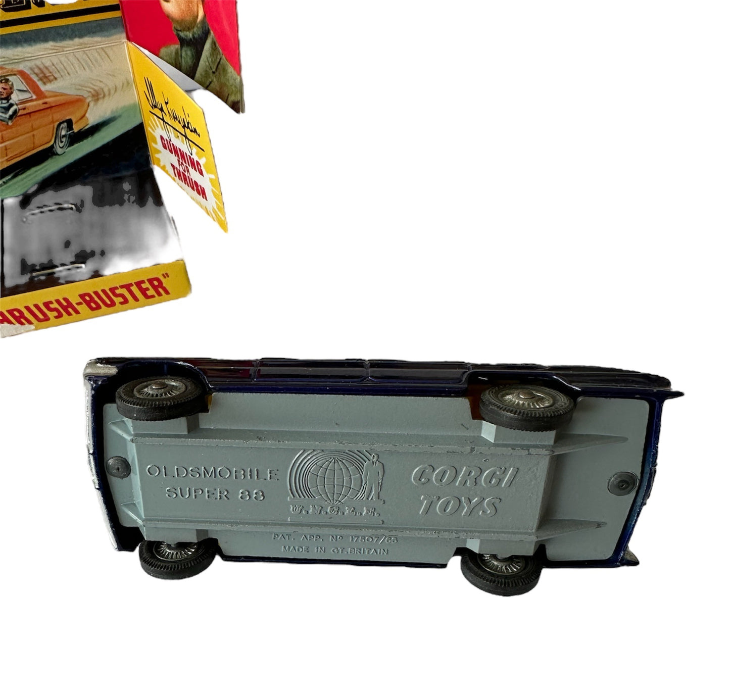 Vintage Corgis 1966 The Green Hornet Black Beauty Crime Fighting Car Diecast Model No. 268 - Fantastic Condition With Display Plinth And Box