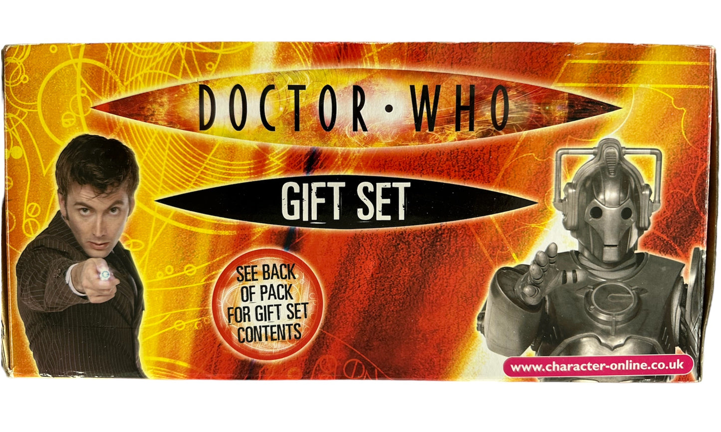 Vintage 2007 Characters Doctor Dr Who The TARDIS Gift Set - Includes Talking Pen, Phone Alert Flasher, Mouse Mat & Ceramic Mug - Brand New Shop Stock Room Find