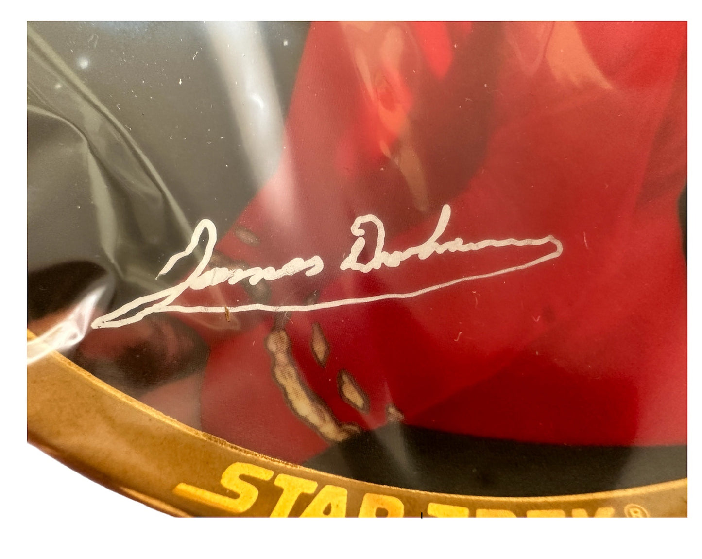 Vintage 1991 Star Trek The Original Series Scotty 25th Anniversary Commemorative Plate - Personally Signed Autographed By James Doohan With COA - Ultra Rare