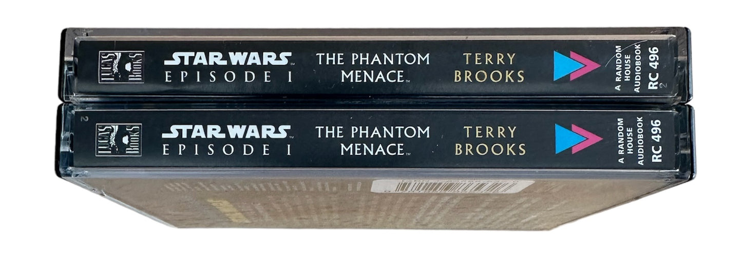 Vintage 1999 Star Wars Episode 1 The Phantom Menace - Triple Audio Cassette By Terry Brooks and read by Michael Cumpsty - Former Shop Stock