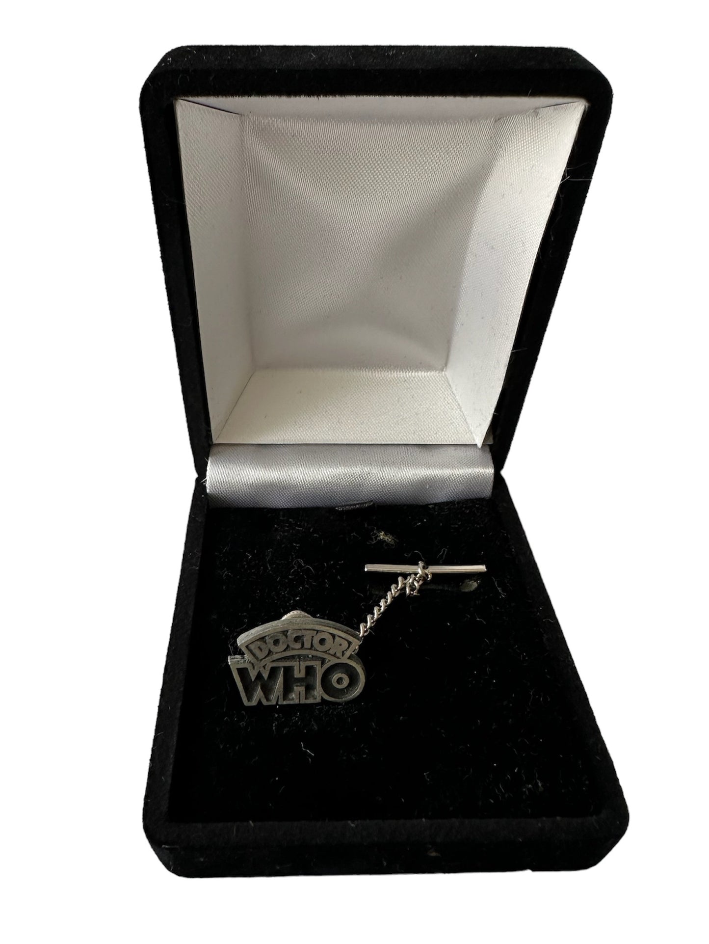 Vintage 1993 Doctor Dr Who 20th Anniversary Diamond Style Logo Tie Pin Badge - In The Original Box - Shop Stock Room Find
