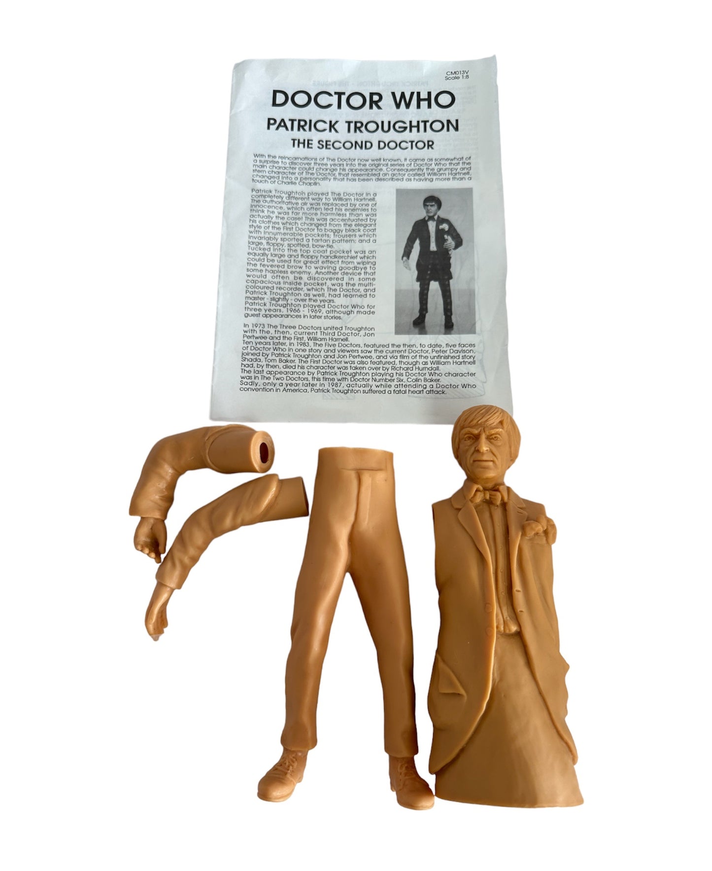 Vintage Dr Who 30th Anniversary - The Second Doctor Patrick Troughton 1:8 Scale Vinyl Model Kit - Shop Stock Room Find