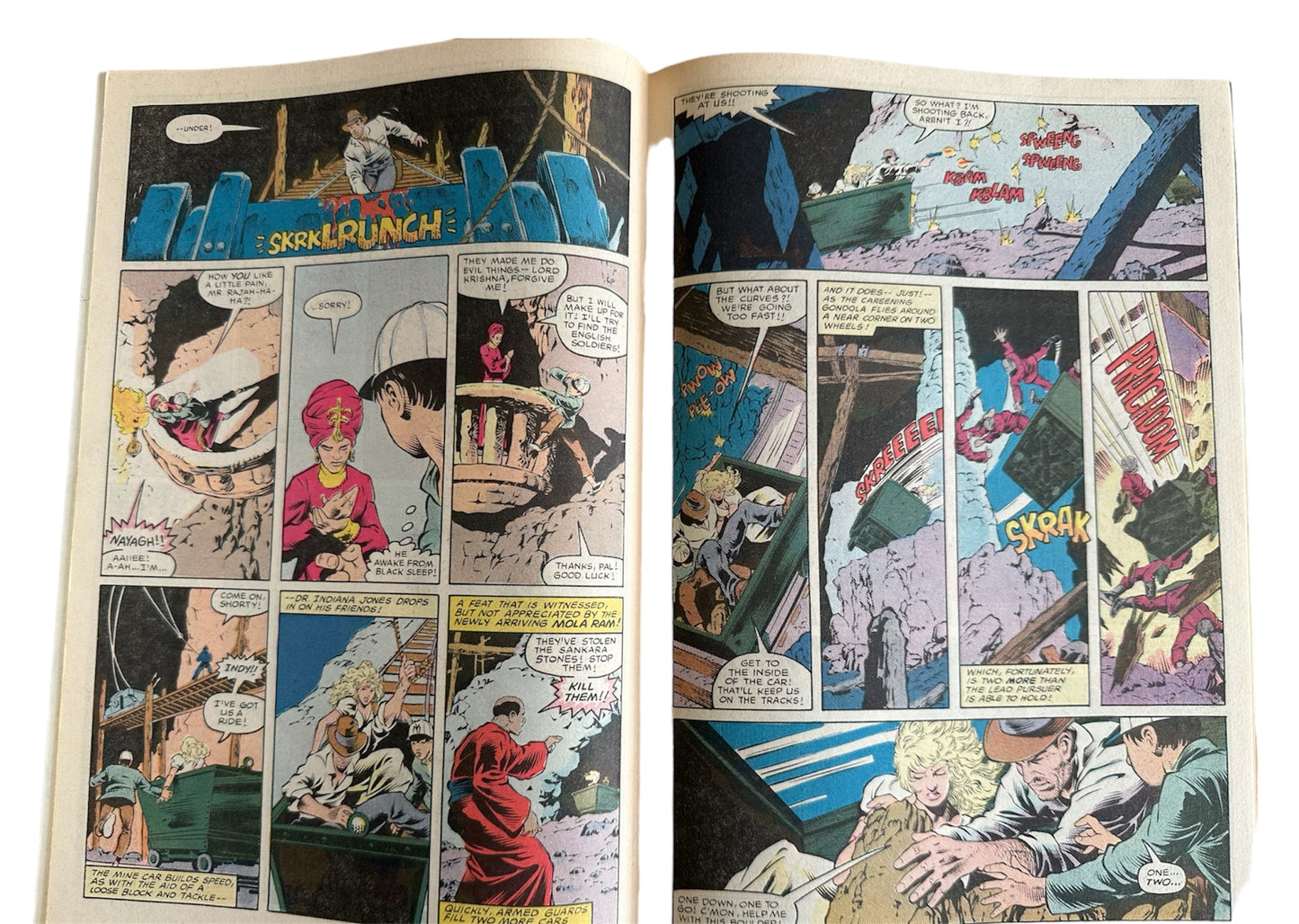 Vintage Marvel 1984 Indiana Jones And The Temple Of Doom Comic Adaptation Of The Movie Part 3 In A Three Issue Limited Series Former Shop Stock