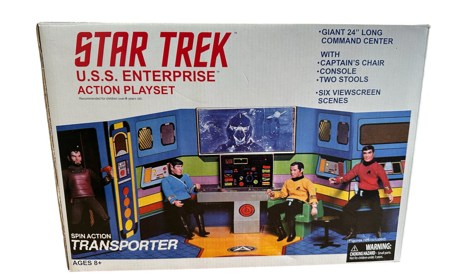 Vintage Diamonds 2007 Star Trek The Original Series USS Enterprise Bridge Action Playset Mego Recreation - Former Shop Counter Display Set
