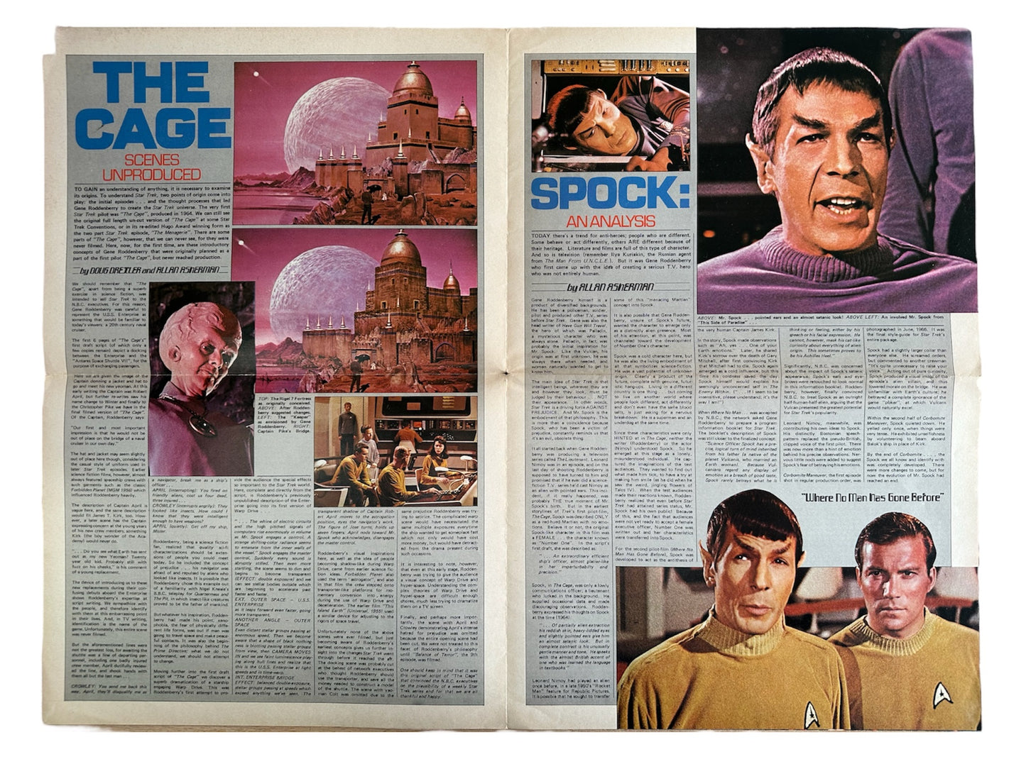 Vintage 1976 Star Trek Giant Poster Book Voyage One Stardate 7609.01 Special Collectors Issue