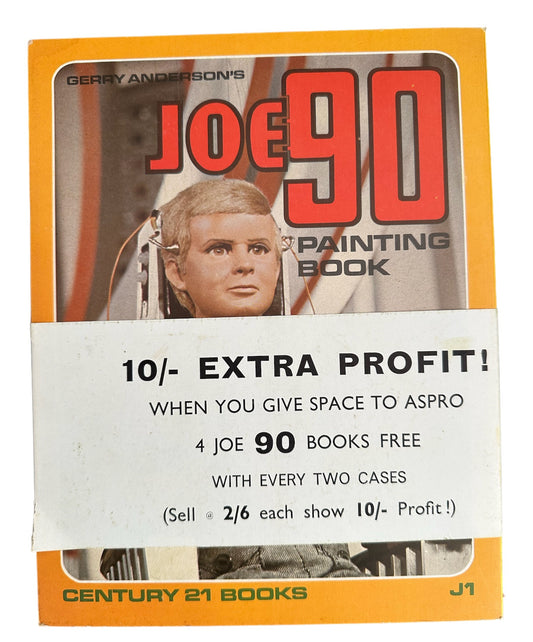 Vintage Gerry Andersons 1968 Ultra Rare Joe 90 Puzzle & Activity Book Set Pack Of 4 - As Seen In The TV Series - Century 21 Publishing - Shop Stock Room Find