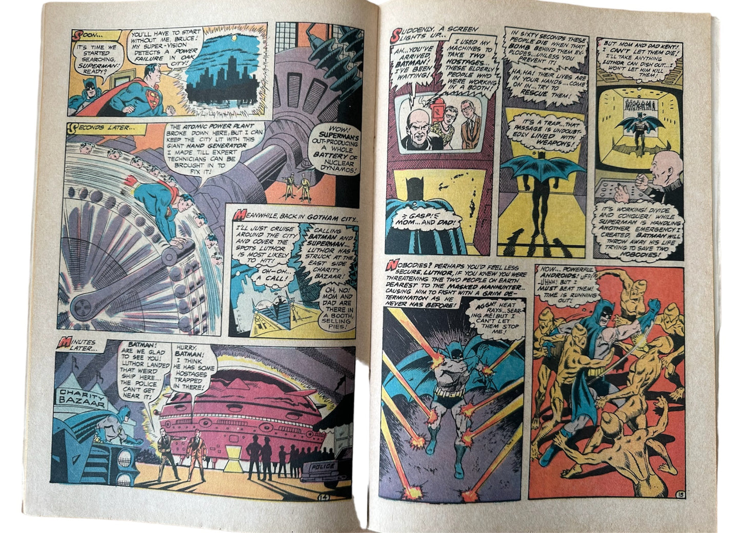 Vintage 1967 DC Worlds Finest Comics Issue Number 172 Starring Superman And Batman With Robin The Boy Wonder - Very Good Condition Vintage Comic