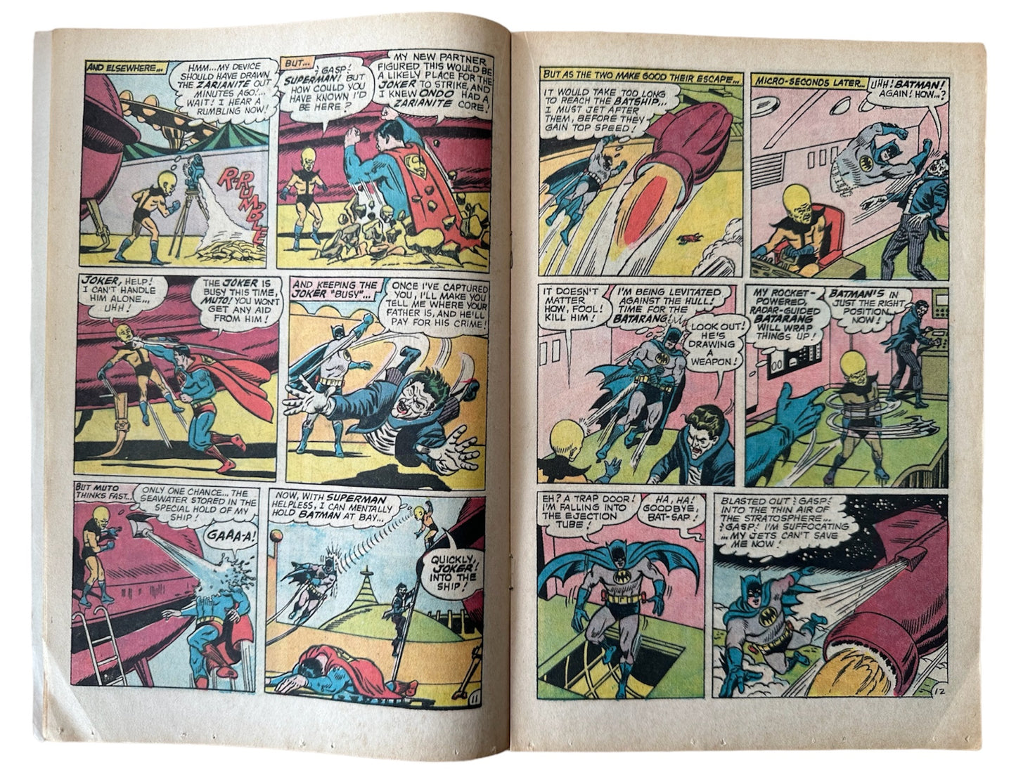 Vintage 1967 DC Worlds Finest Comics Issue Number 166 Starring Superman And Batman With Robin The Boy Wonder - Very Good Condition Vintage Comic