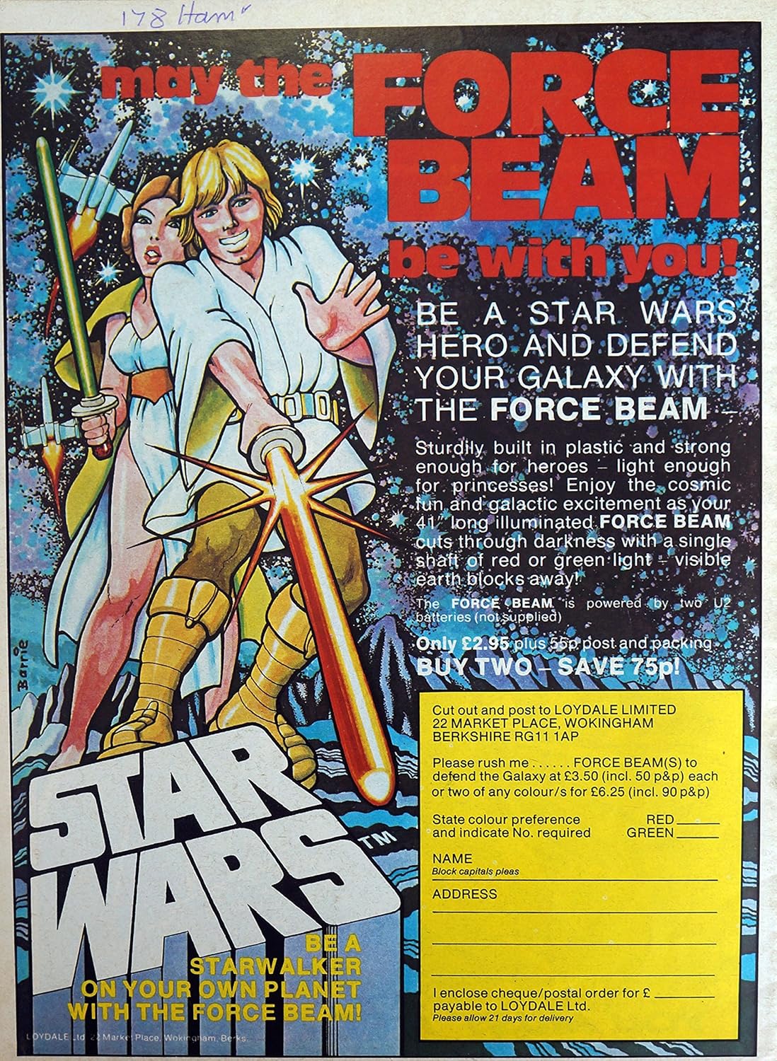 Vintage 1978 Marvel Comics Star Wars Weekly Comic Issue Number 11, Eleventh Issue