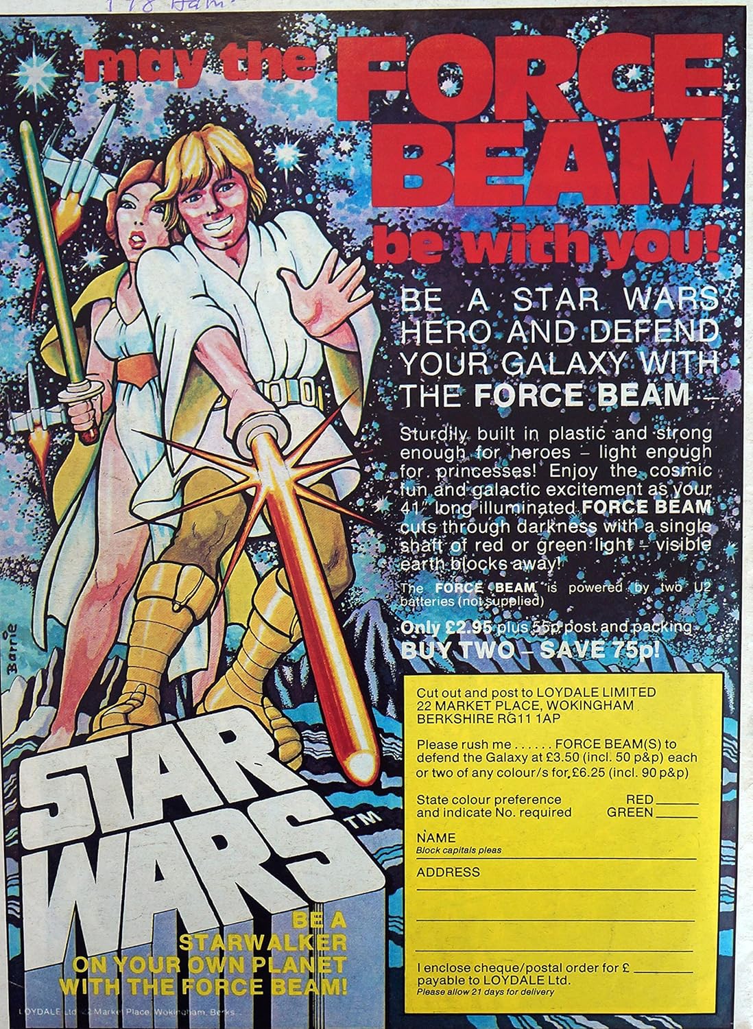 Vintage Marvel Comics Star Wars Weekly Comic Issue Number 13 - Ex Shop Stock