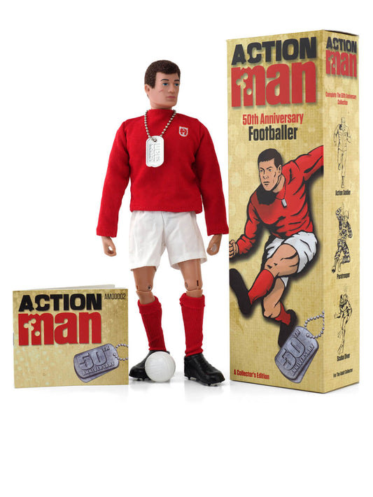 Vintage 2016 Action Man 50th Anniversary Collectors Edition - Footballer 12 Inch Action Figure - Brand New Shop Stock Room Find