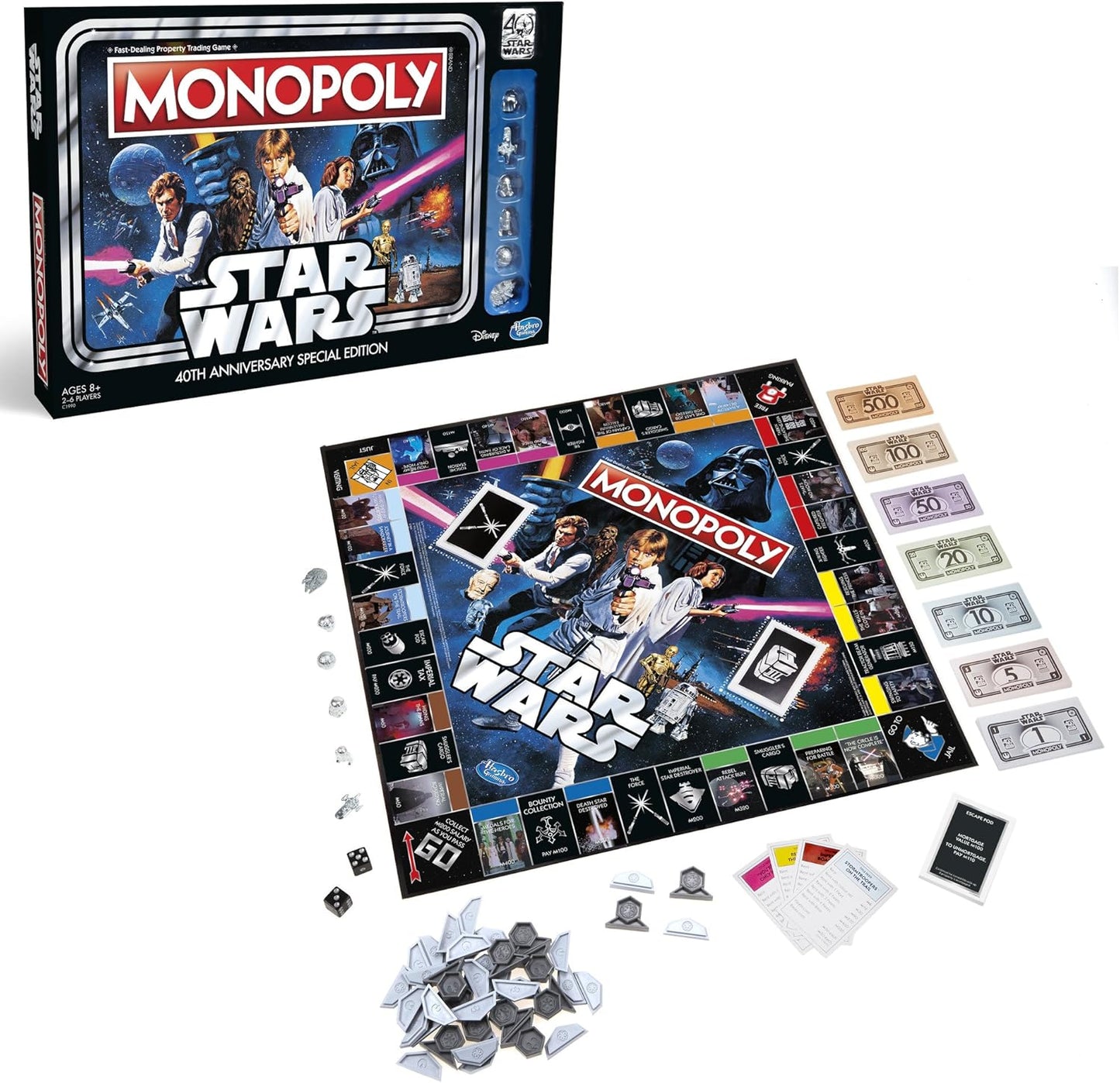Star Wars Monopoly 2017 40th Anniversary Limited Special Collectors Edition Property Real Estate Trading Board Game - Former Shop Counter Display Item