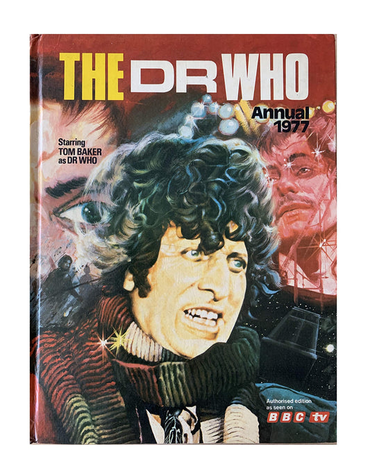 Vintage The Dr Who Annual 1977 Starring Tom Baker As The Doctor - Unsold Former Shop Stock