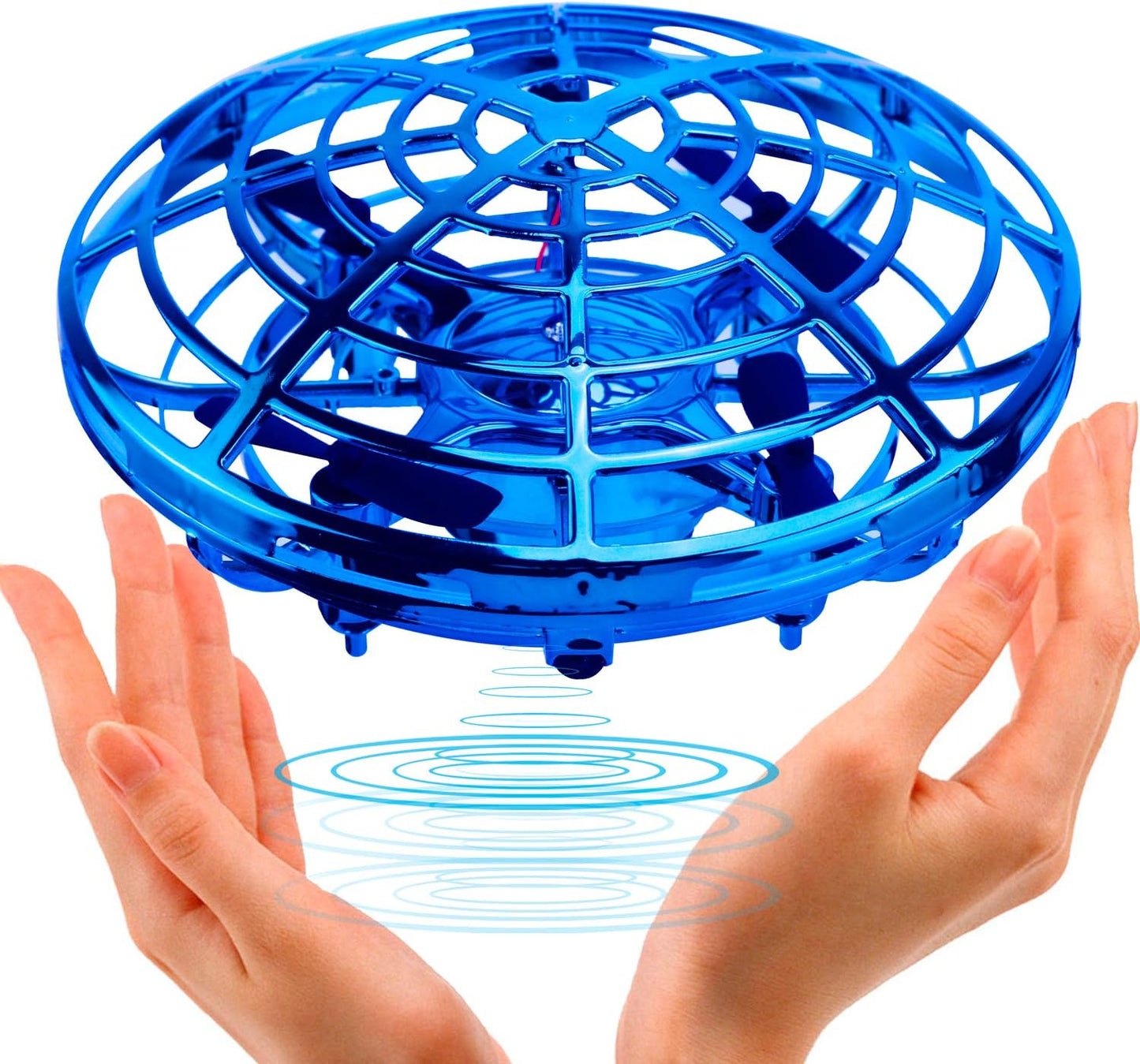 UFO Interactive Air Craft - Mini Flying Drone With Lights And Hand Controlled Rotation - Brand New Factory Sealed.