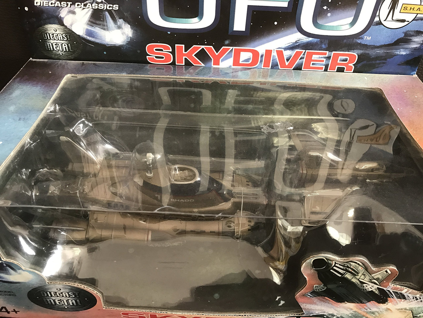 Vintage Product Enterprise 2003 Gerry Andersons UFO Skydiver 12 Inch Diecast Metal Collectors Model Set - Brand New Factory Sealed Shop Stock Room Find