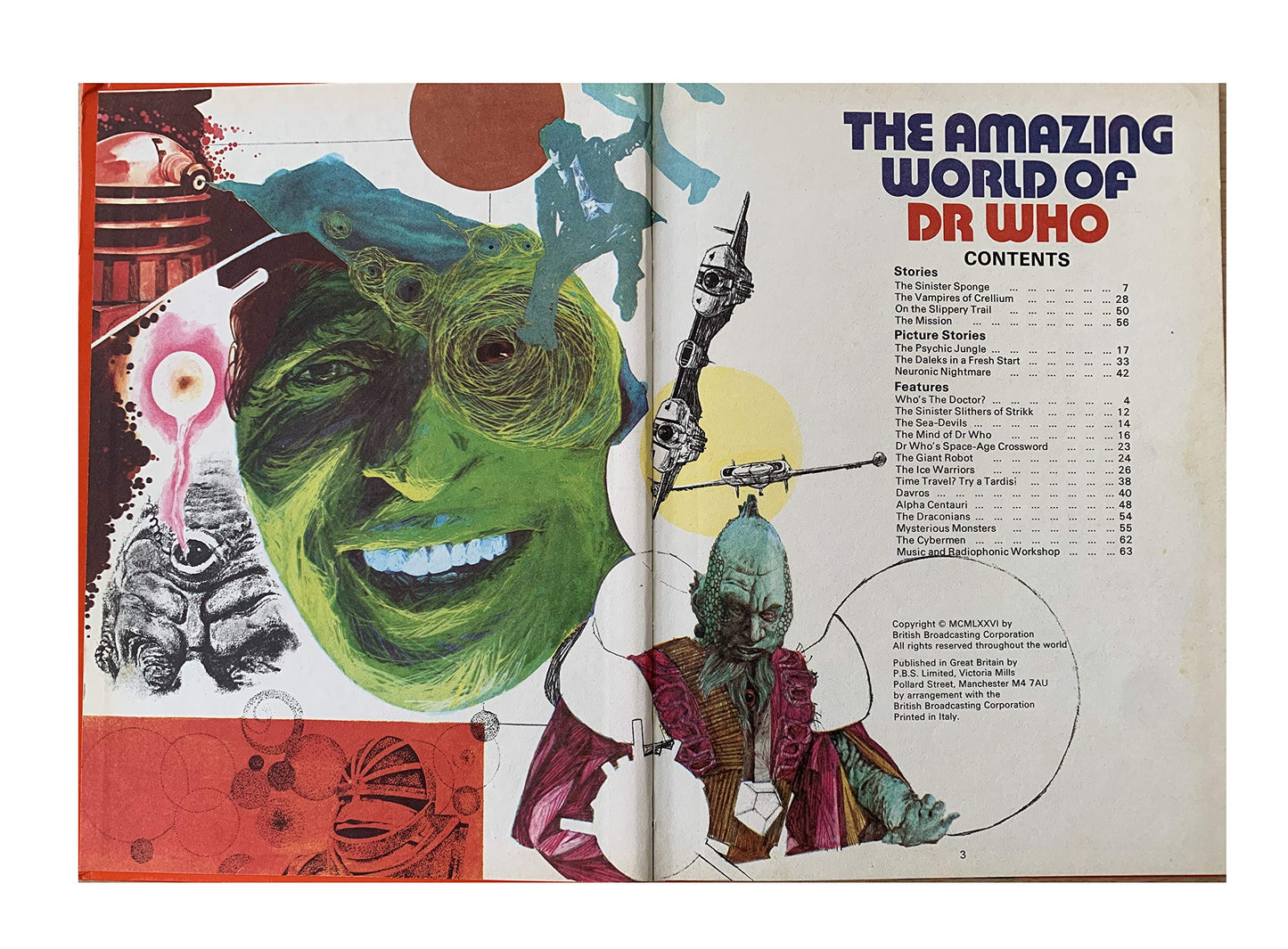 Vintage 1976 The Amazing World Of Doctor Who Annual - Mint Condition - Shop Stock Room Find