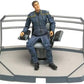 Vintage Art Asylum 2002 Star Trek Enterprise Broken Bow Deluxe Captain Jonathan Archer Action Figure With Enterprise NX-01 Electronic Bridge Base & Captains Chair - Factory Sealed Shop Stock Room Find