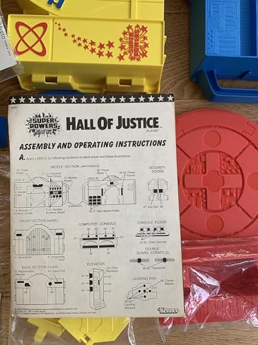 Super Powers Collection Vintage Kenner Original Hall Of Justice Playset - Headquarters Of The Justice League Shop Stock Room Find
