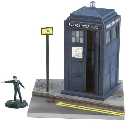 Vintage 2006 Dr Who Micro Universe - The TARDIS With The 10th Doctor Figure - Factory Sealed Shop Stock Room Find