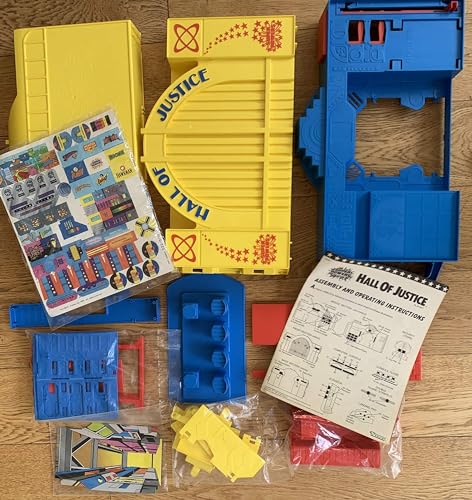 Super Powers Collection Vintage Kenner Original Hall Of Justice Playset - Headquarters Of The Justice League Shop Stock Room Find