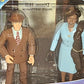 Vintage Playmates 1998 Star Trek The Next Generation Holodeck Series Captain Picard As Dixon Hill And Guinan As Gloria Action Figure Box Set - Brand New Factory Sealed Shop Stock Room Find