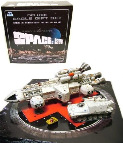 Vintage 2006 Gerry Andersons Space 1999 Deluxe Eagle Gift Set - Includes Laboratory Eagle Transporter With Booster Rockets, Laser Tank And Alpha Moon Buggy - Shop Stock Room Find.