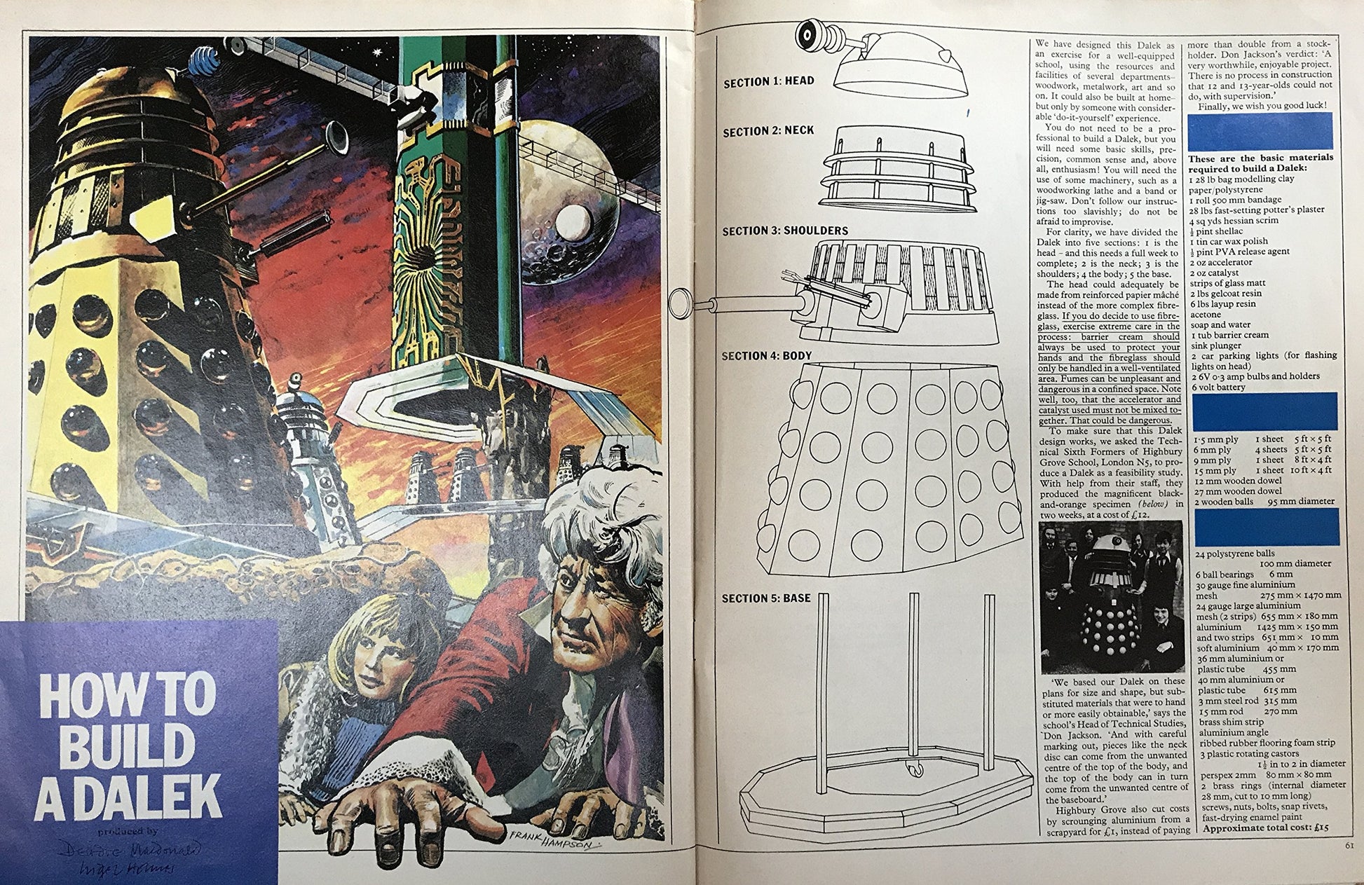 Vintage 1973 Original The Radio Times Doctor Who 10th Anniversary Radi ...