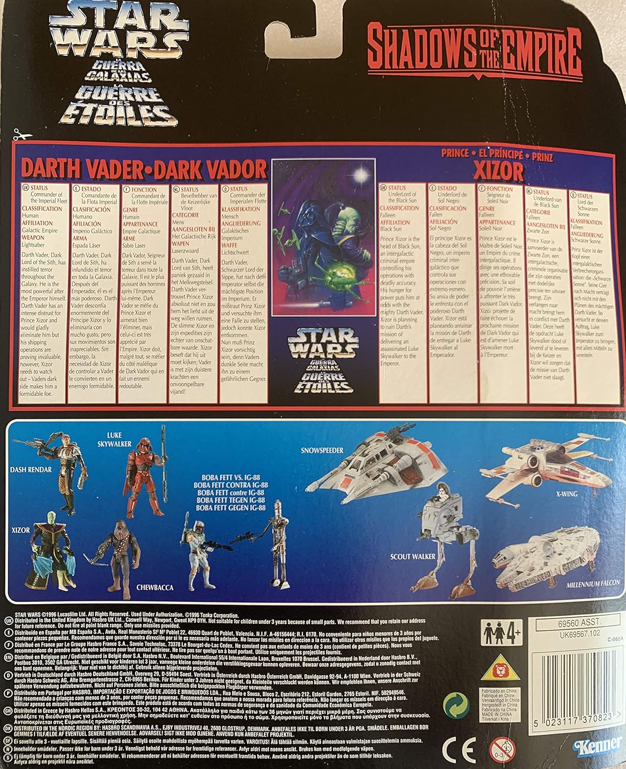 Star Wars Shadows of the Empire Prince Xizor Vs Darth Vader (EU) comic set