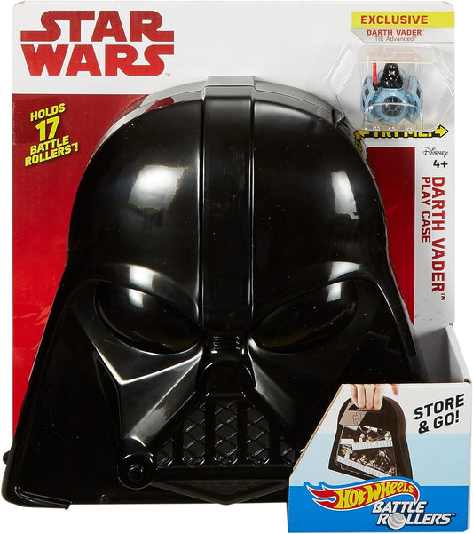 Mattel 2017 Star Wars Hot Wheels Battle Rollers - Darth Vader Play Case With Exclusive Darth Vader Tie Fighter Battle Roller - Brand New Factory Sealed Shop Stock Room Find