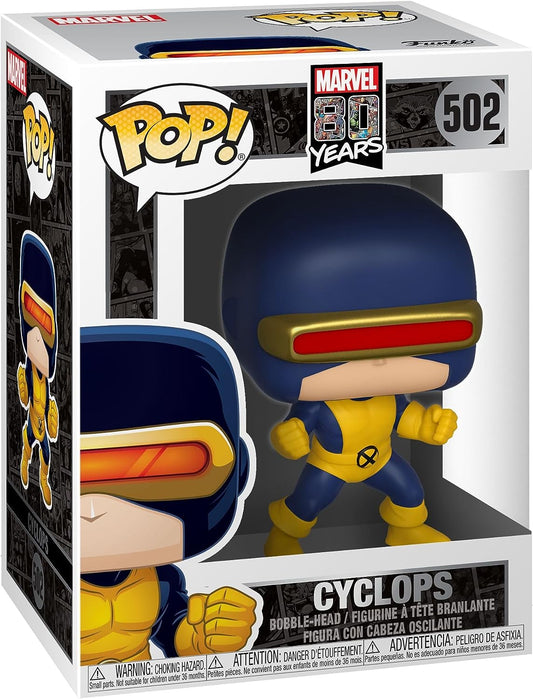 POP! 2019 Marvels 80 Years First Appearance Funko Pop Vinyl Figure - Cyclops Bobble-Head No. 502 - Brand New Shop Stock Room Find