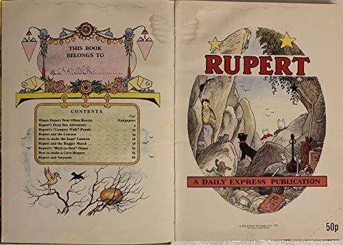 Vintage The Daily Express Rupert Bear Annual 1972 - Fantastic Condition