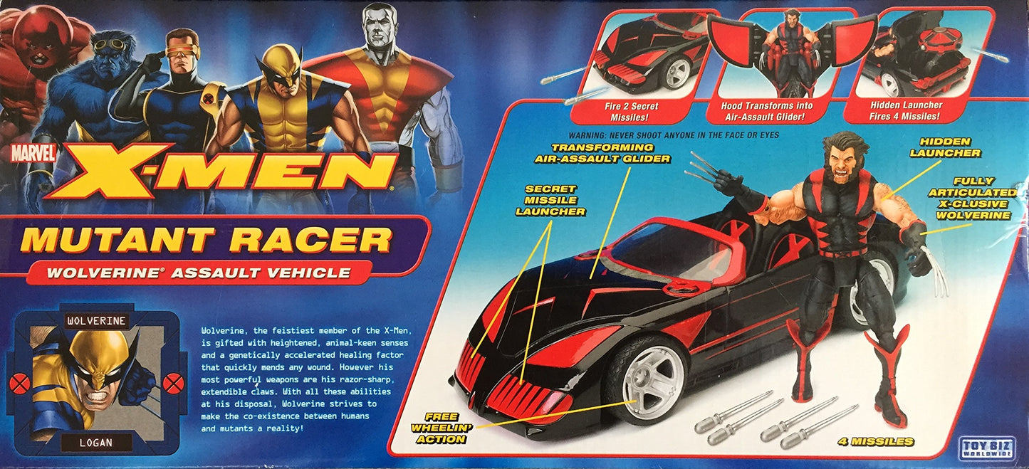 Vintage Toy Biz 2005 Marvel The X-Men Mutant Racer Wolverine Assault Vehicle Brand New Factory Sealed Shop Stock Room Find