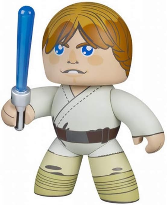 Vintage 2008 Star Wars The Original Trilogy Luke Skywalker Mighty Muggs 6 Inch Vinyl Figure - Brand New Factory Sealed Shop Stock Room Find