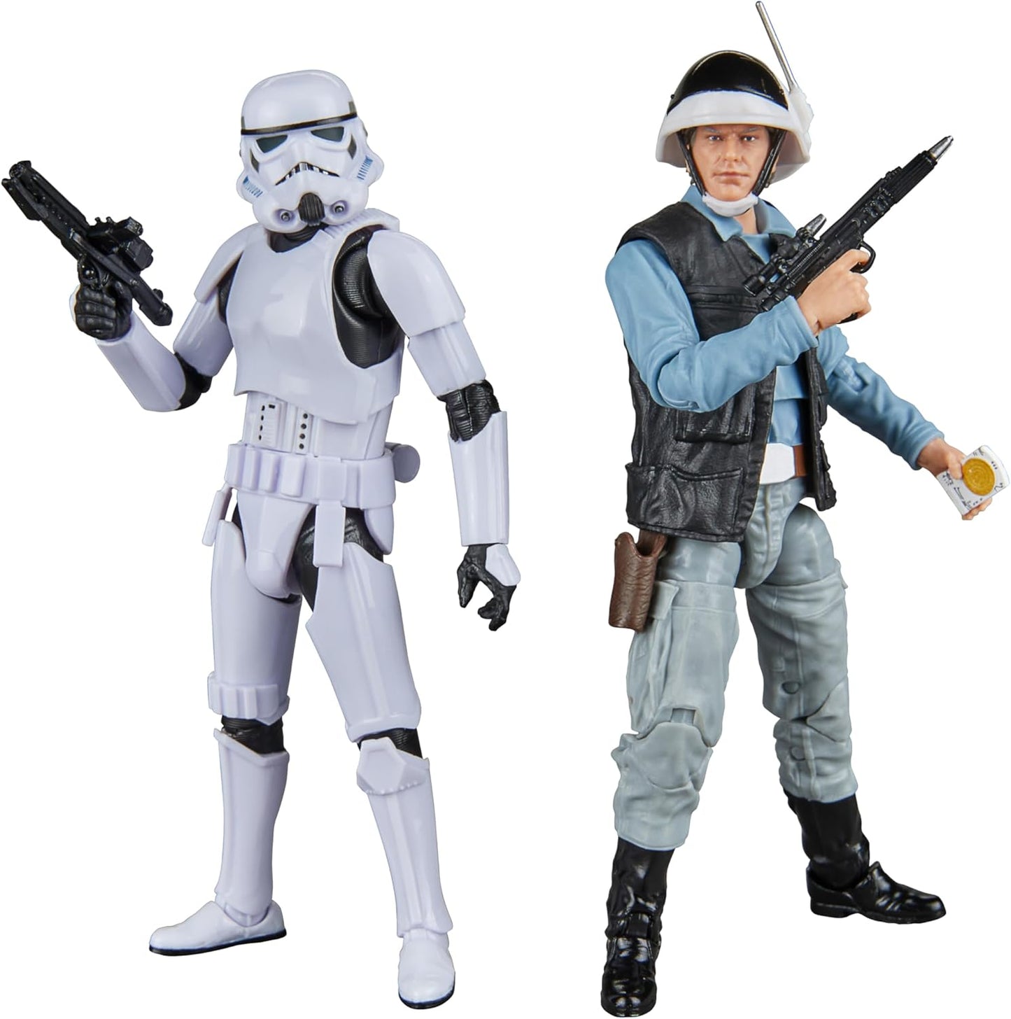 Star Wars Episode IV A New Hope The Black Series Rebel Trooper &amp; Stormtrooper 6 Inch Action Figure Set - Brand New Factory Sealed Shop Stock Room Find