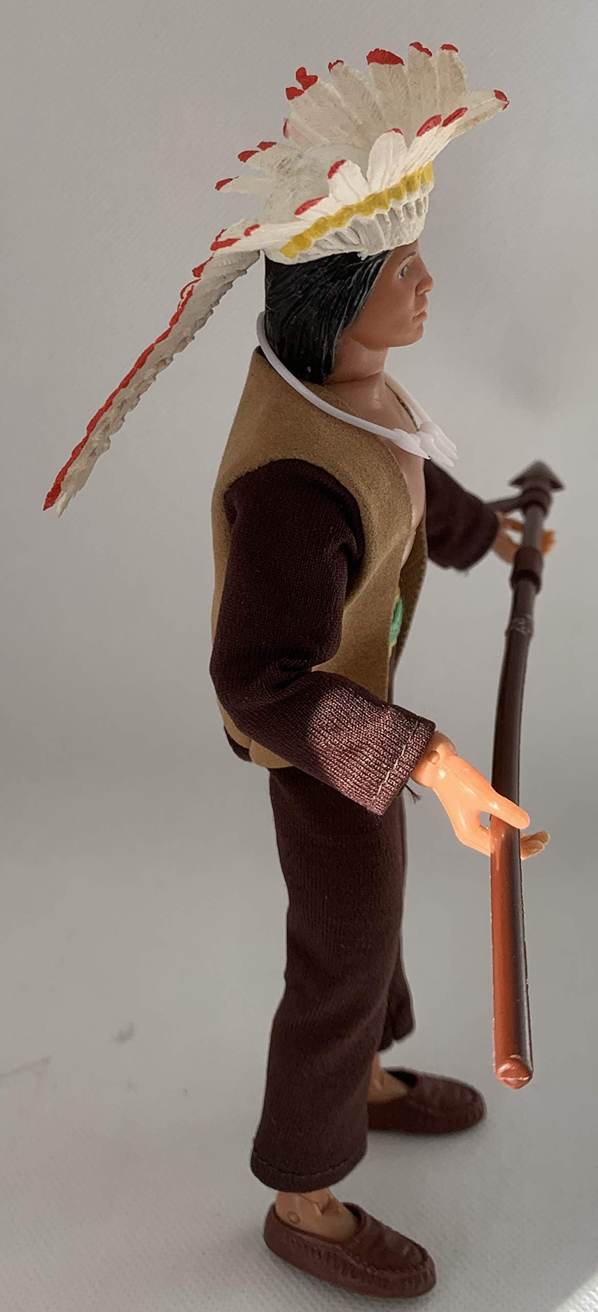 Action Figure Vintage Heroes Of The Americas West 1974 Mego Indian Chief Sitting Bull 8 Inch Fantastic Condition