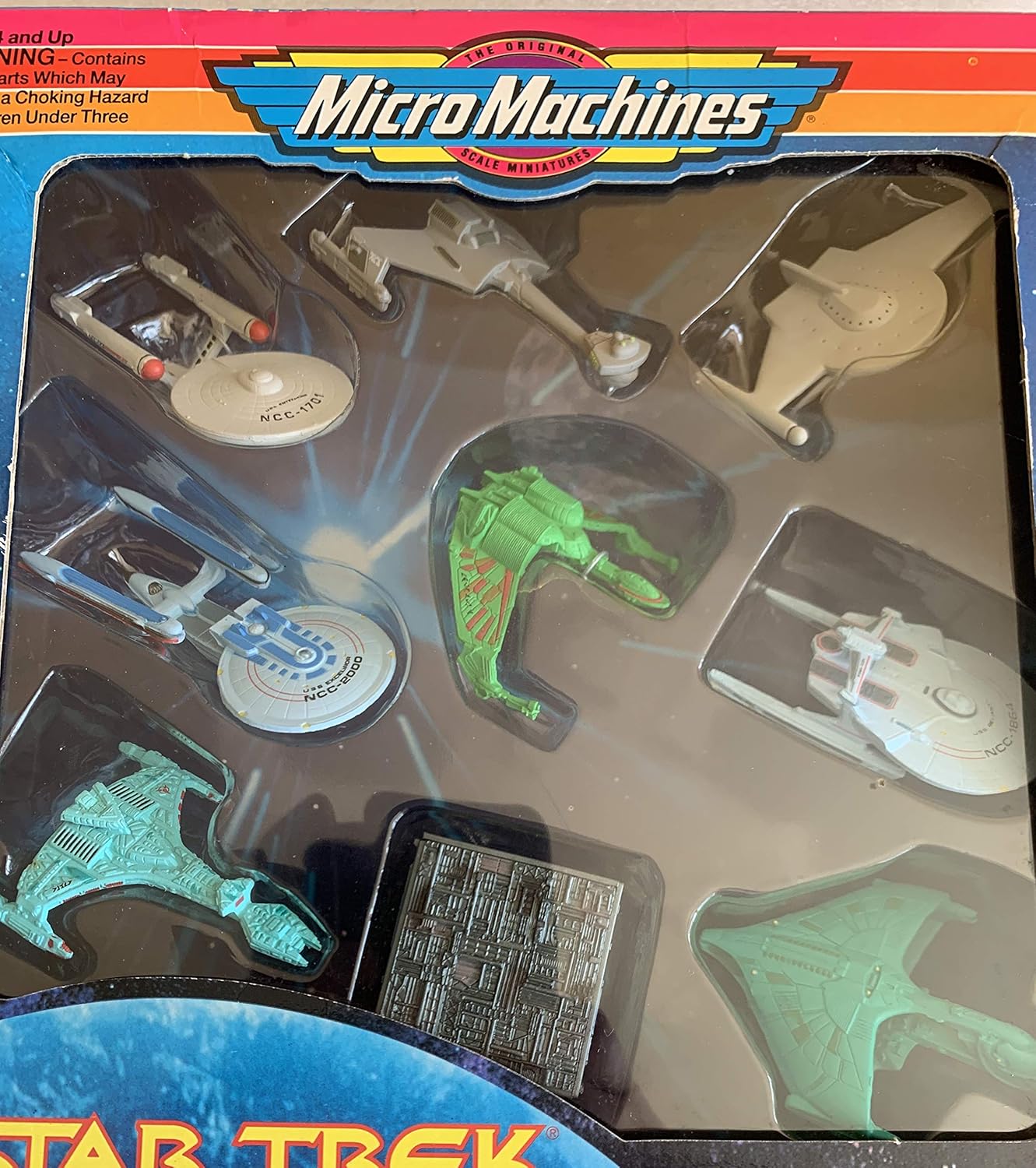 Vintage 1993 Star Trek The Movie And TV Adventures Micro Machines Space Star Ships Limited Edition Collectors Set - Brand New Factory Sealed Shop Stock Room Find