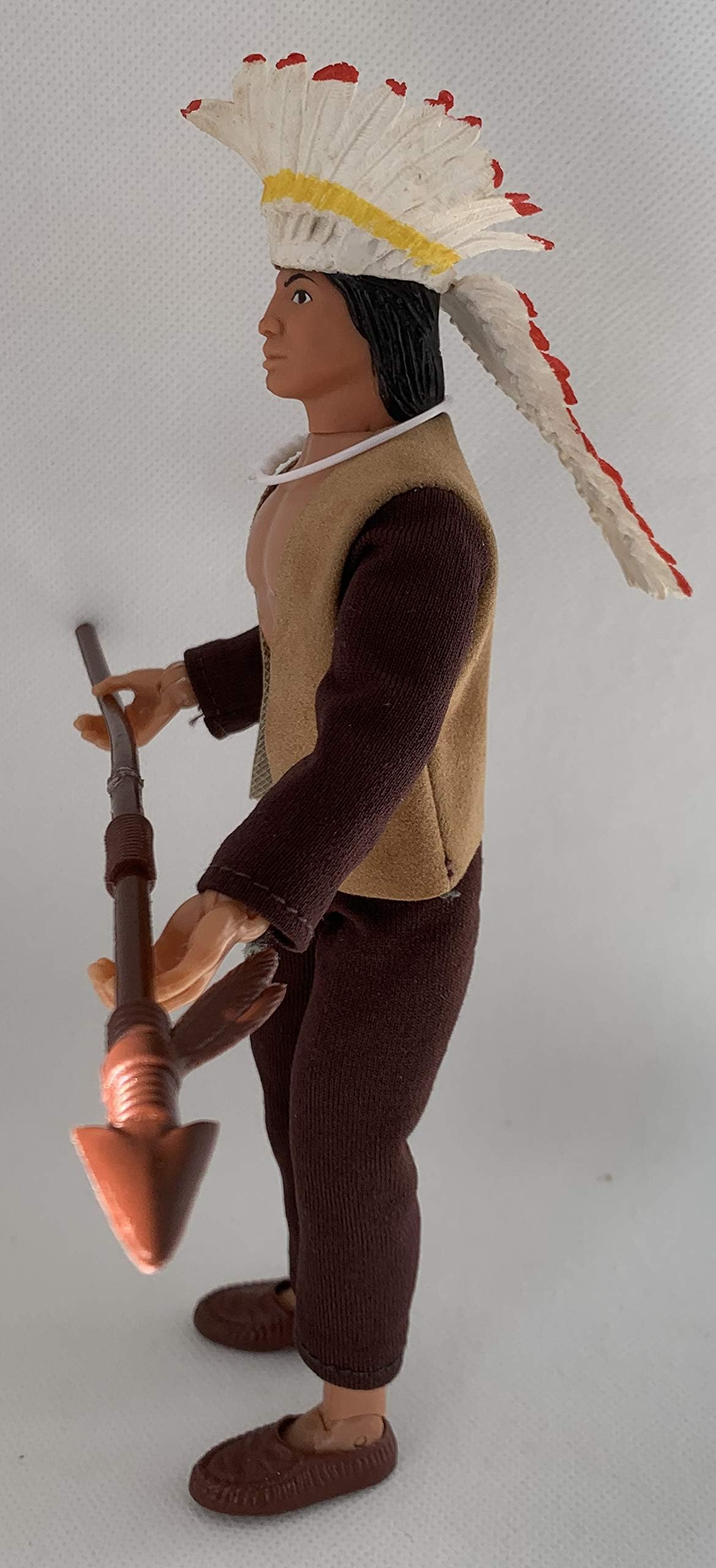 Action Figure Vintage Heroes Of The Americas West 1974 Mego Indian Chief Sitting Bull 8 Inch Fantastic Condition