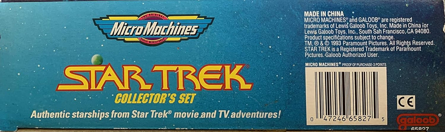 Vintage 1993 Star Trek The Movie And TV Adventures Micro Machines Space Star Ships Limited Edition Collectors Set - Brand New Factory Sealed Shop Stock Room Find