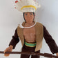Action Figure Vintage Heroes Of The Americas West 1974 Mego Indian Chief Sitting Bull 8 Inch Fantastic Condition