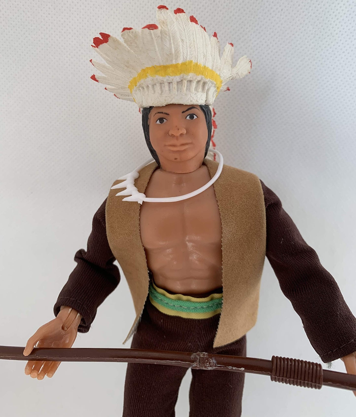 Action Figure Vintage Heroes Of The Americas West 1974 Mego Indian Chief Sitting Bull 8 Inch Fantastic Condition